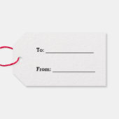 Spaß, farbenfroh, Regenbogenspektrum "MERRY CHRIST Geschenkanhänger (Rückseite Horizontal)