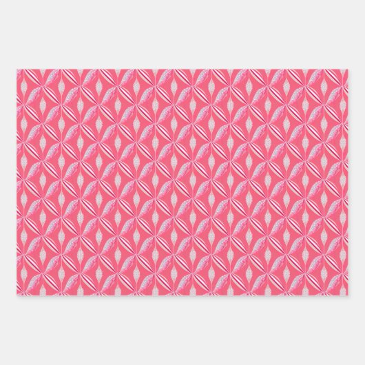 Spaß farbenfroh rosa Candy Thema Geschenkpapier Set (Vorderseite 2)