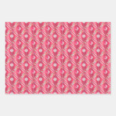 Spaß farbenfroh rosa Candy Thema Geschenkpapier Set (Vorderseite)