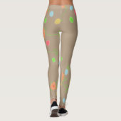 Spaß farbenfroh und blumenreich leggings (Rückseite)