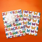 Spaß farbenfroh zurück zur Schule Wasserfarbenblen Geschenkpapier Set