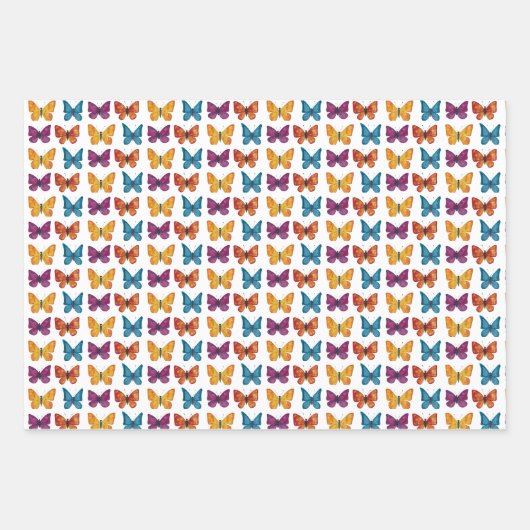 Spaß farbenfroh zurück zur Schule Wasserfarbenblen Geschenkpapier Set (Vorderseite 2)