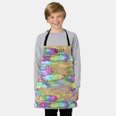 Spaß Farbenfrohe Abstrakte Künstlerische Imitate G Schürze (Getragen)