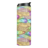 Spaß Farbenfrohe Abstrakte Künstlerische Imitate G Thermosbecher (Nach links gedreht)