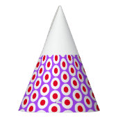 Spaß Farbenfrohe Coole, weiße, lebendige Lila Krei Partyhütchen (Links)