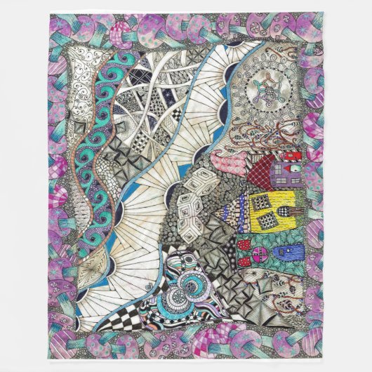 Spaß farbenfrohe Decken (Vorderseite)