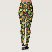 Spaß Farbenfrohe Fruchtmuster Leggings (Rückseite)