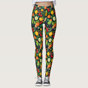 Spaß Farbenfrohe Fruchtmuster Leggings
