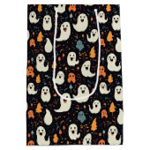 Spaß Farbenfrohe Geister Personalisiert glückliche Mittlere Geschenktüte (Rückseite)