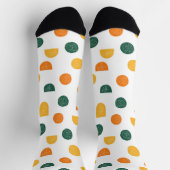 Spaß Farbenfrohe Geometrie Gestalt glückliche Sens Socken (Oben)