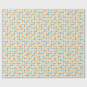 Spaß farbenfrohe Kinder Polka Dot Muster Moderne Geschenkpapier (Flach)