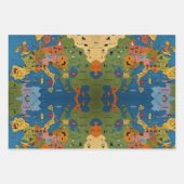 Spaß farbenfrohe Kinder-Weltkarte Geschenkpapier Set (Vorderseite)