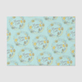 Spaß farbenfrohe Kranz Joyful Chicks Eggs Gruß Seidenpapier (Vorderseite)