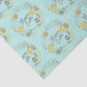 Spaß farbenfrohe Kranz Joyful Chicks Eggs Gruß Seidenpapier (Ausschnitt)