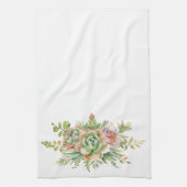 Spaß Farbenfrohe Pflanze Sukkuläres Küchentuch (Vertikal)