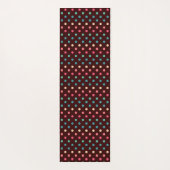 Spaß Farbenfrohe Punkte Girly Trendy Monogram Yoga Yogamatte (Rückseite)