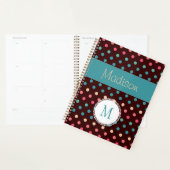 Spaß Farbenfrohe Punkte Multicolor Trendy Monogram Planer (Anzeige)