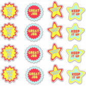 Spaß farbenfrohe Schullehrer-Sticker Aufkleber (Vorderseite)