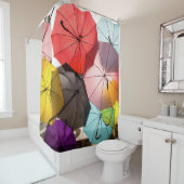 Spaß Farbenfrohe Schwimmschirme Duschvorhang (Beispiel)