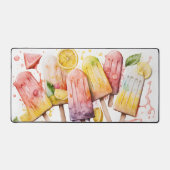 Spaß farbenfrohe Sommer Popsicolor Wasserfarbe Schreibtischunterlage (Vorderseite)