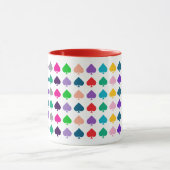 Spaß, farbenfrohe Spielkarten-Muster für den Anzug Tasse (Zentrum)