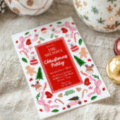 Spaß Farbenfrohe Weihnachtsfeier Party Einladung