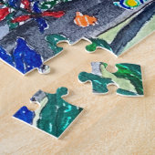 Spaß farbenfroher Blauwald & Grünwald Puzzle (Seite)
