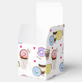 Spaß Farbenfroher Kaffee & Donut Geschenkschachtel (Geöffnet)