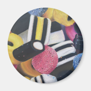 Spaß, farbenfroher Licorice Allsorgenmagnet Magnet