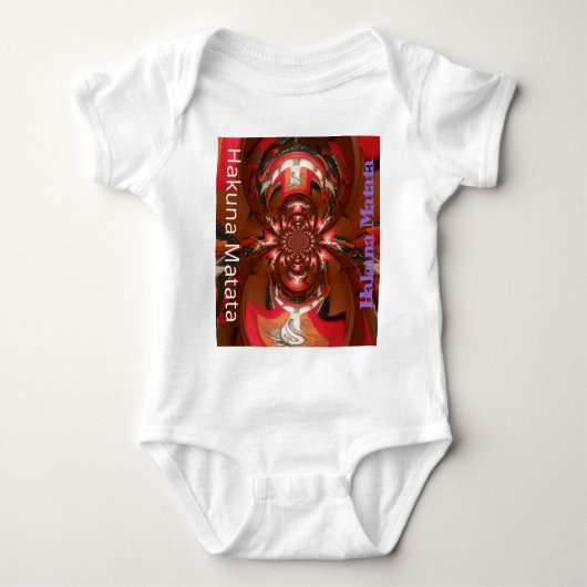 Spaß farbenfrohes afrikanisches Design Baby Strampler (Vorderseite)
