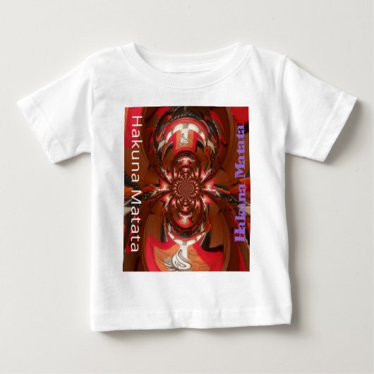 Spaß farbenfrohes afrikanisches Design Baby T-shirt (Vorderseite)