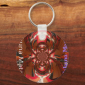 Spaß farbenfrohes afrikanisches Design Schlüsselanhänger (Vorderseite)