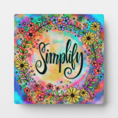 Spaß farbig Hübsch vereinfachen Fotoplatte (Vorderseite)