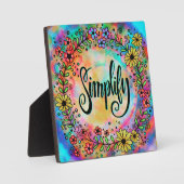 Spaß farbig Hübsch vereinfachen Fotoplatte (Vorderseite)