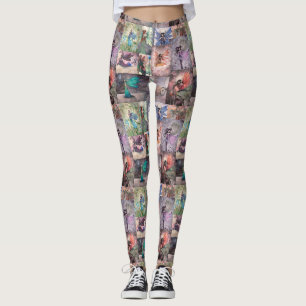 Spaß Feen Collage Fantasy Art Leggings
