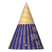 Spaß feierlich Glück Neujahr Mitternacht blauen St Partyhütchen (Links)