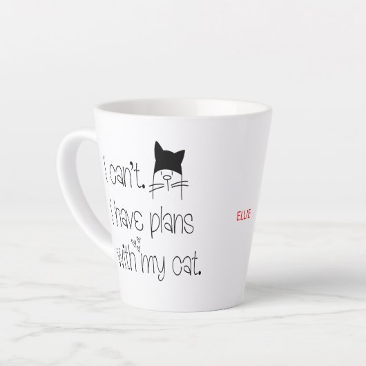Spaß Feline Entschuldigung, ich kann keine Pläne m Milchtasse (Linke Ecke)