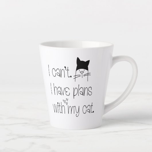 Spaß Feline Entschuldigung, ich kann keine Pläne m Milchtasse (Rechts)