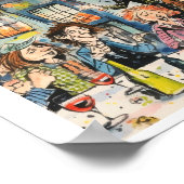 Spaß, Fest-Illustration Poster (Ecke)