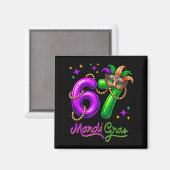 Spaß Feste 67 Mardi Gras Party Luftballons Perlen  Magnet (Vorderseite/Rückseite)