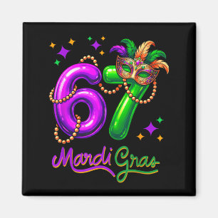 Spaß Feste 67 Mardi Gras Party Luftballons Perlen  Magnet
