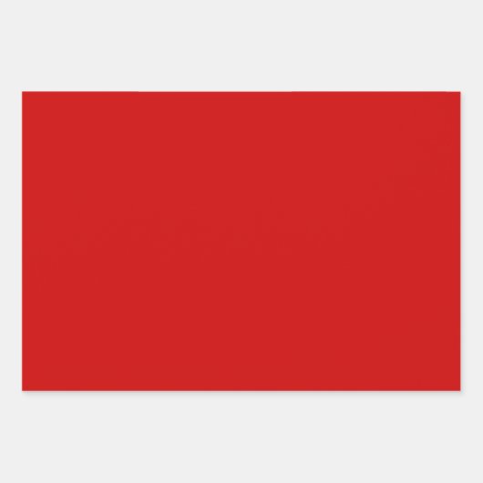 Spaß Festlich Moderne Schicke Feste Rote Farbe Geschenkpapier Set (Vorderseite)