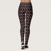 Spaß, festliche Zuckerstangen Leggings (Rückseite)