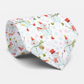 Spaß Festlicher Snowman Weihnachten Winter Krawatte (Gerollt)