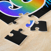 Spaß-Feuerwerke + Regenbogen-Muster "39" Puzzle (Seite)