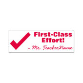 Spaß "First Class Effort!" Tutor Rubber Briefmarke Permastempel (Design)