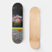 Spaß-fliegende Untertasse mit Planeten Skateboard (Vorderseite)