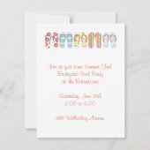 Spaß Flip Flops Einladung (Vorderseite)