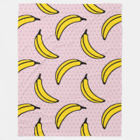 Spaß-flippiger großer Bananen-Rosa-Tupfen-Druck