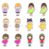 Spaß formt Kinder Aufkleber (Vorderseite)